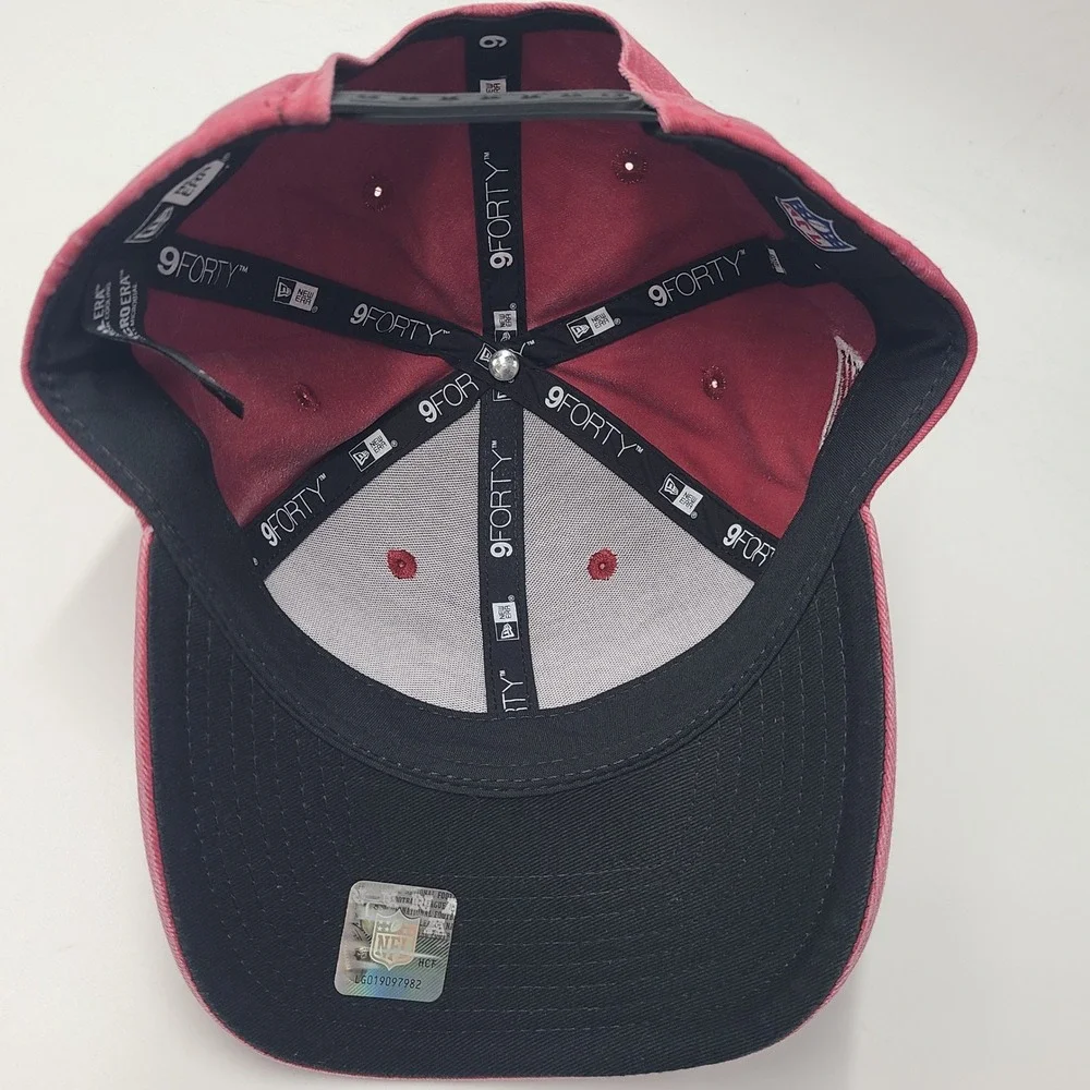 Women Arizona Cardinals Hat Snapback New Era 9Forty Red White NFL M-Crown Script